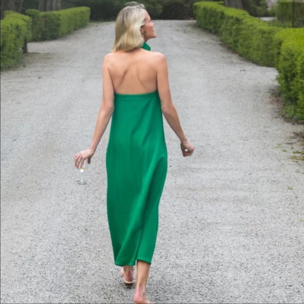 Tuckernuck Emerald Green Halter Maxi Dress - Picture 2 of 8